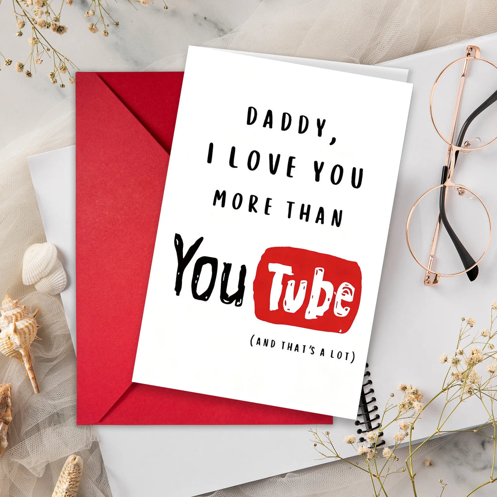 1 Father's Day greeting card envelope set for Dad's warm-hearted holiday gift card