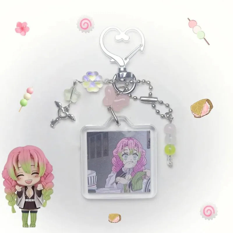 Demon Slayer Mitsuri Kanroji keychains cute handmade Aesthetic