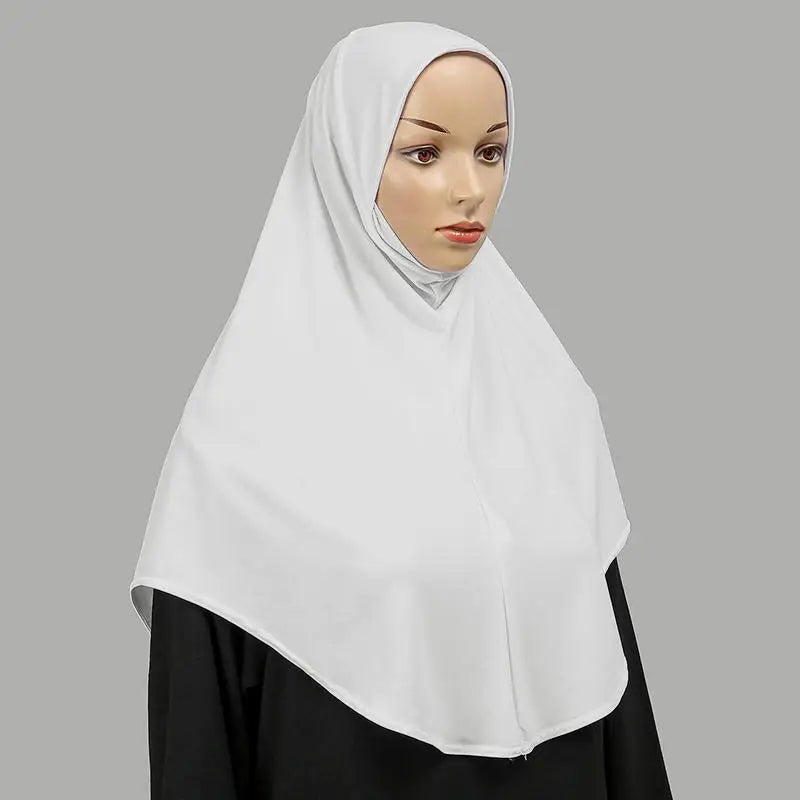 New Full Cover Head Instant Bonnet Woman Veil Femme Woman Hat Undercap Long Shawls Plain Head Scarf Headwraps For Women