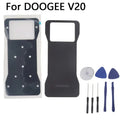 New Original DOOGEE V20 Battery Cover Composite Cell Phone Back Cover Plate Cover With Foam Adhesive For DOOGEE V20 Smart Phone