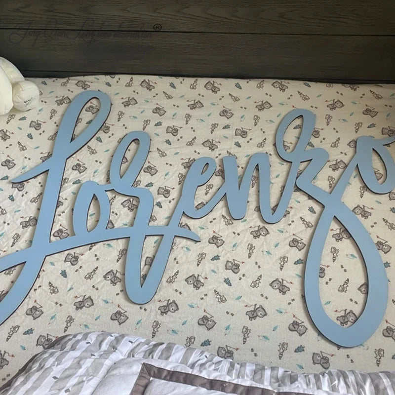 Nursery Name Sign  Baby Name Sign  Custom Wood Name Sign  Laser Cut Wood Signs  Wood Words Wall Words  Nursery Signs