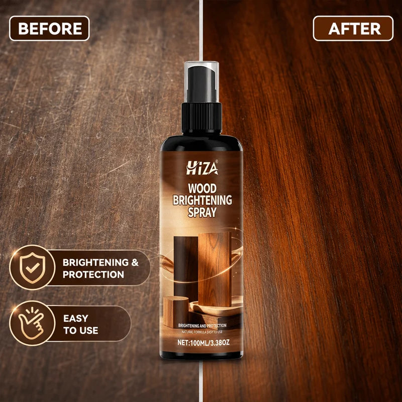 Furniture Polish Spray - All-in-One Wood Scratch Remover, Gloss Restorer & Protector for Cabinets, Tables, Floors