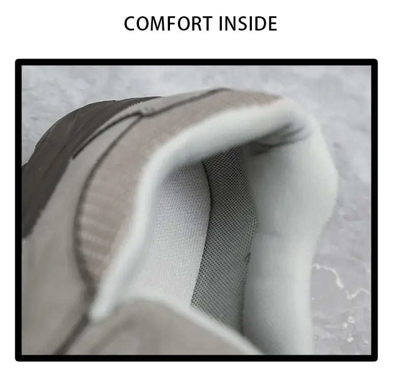 Herren-Lederschuhe im lässigen Stil mit einer weich gepolsterten Innenausstattung mit atmungsaktiven Mesh-Einsätzen für erhöhten Komfort.