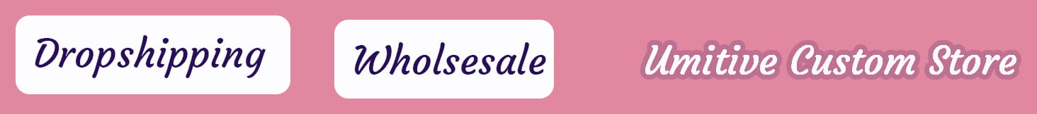 pink text on a light pink background displaying dropshipping wholesale and umitive custom store for a custom photo keychain for couples product.