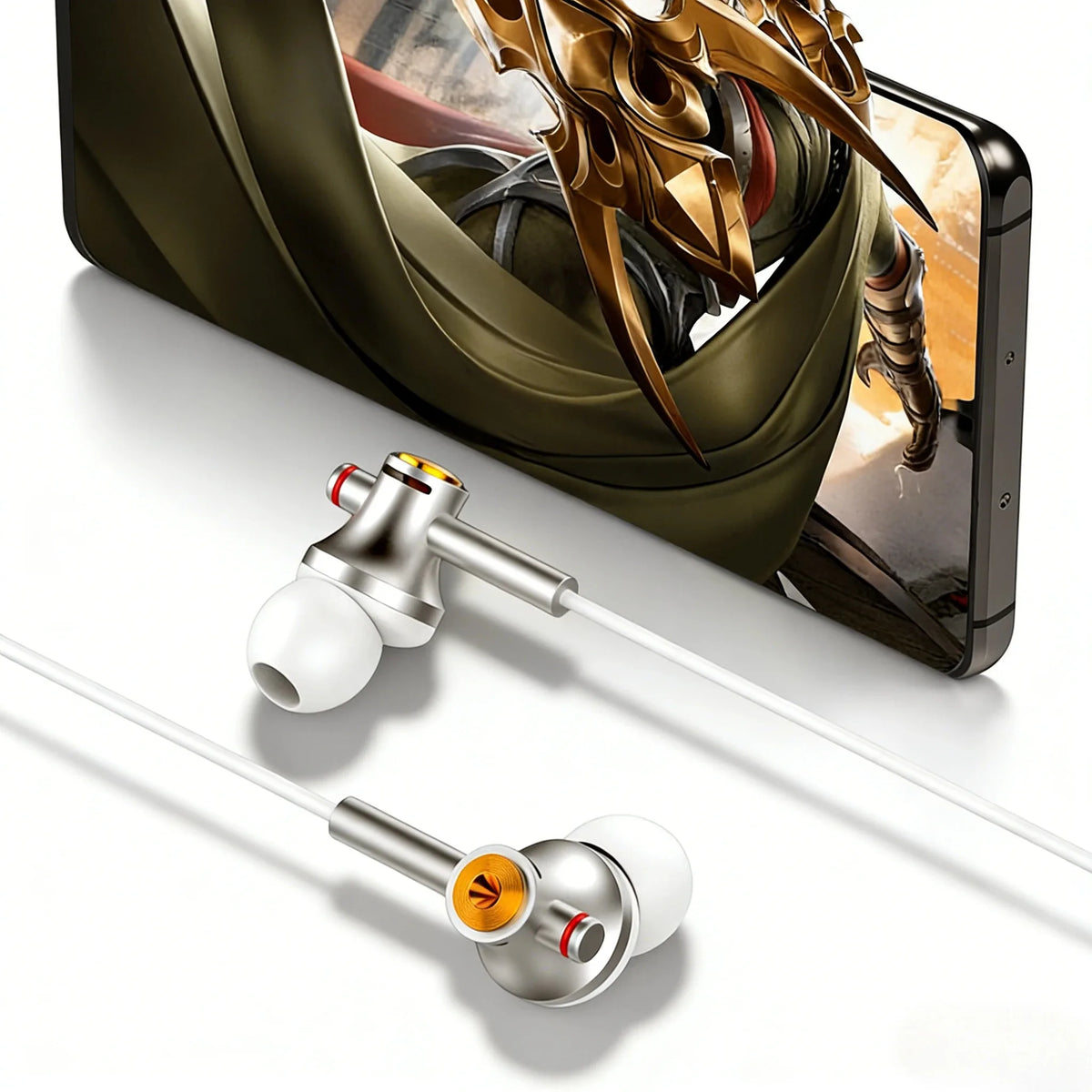 Wired In‑Ear Headphones with USB‑C & 3.5mm Dual Port, Dolby Audio Noise‑Reduction Earbuds, Portable Gaming & Music Earphones