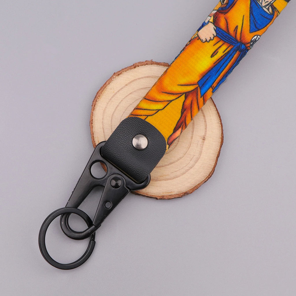 Anime Keychain For Car Motorcycle Cool Boy Short Lanyard Wrist Strap Key Holder Cosplay Accessories Toys Gifts