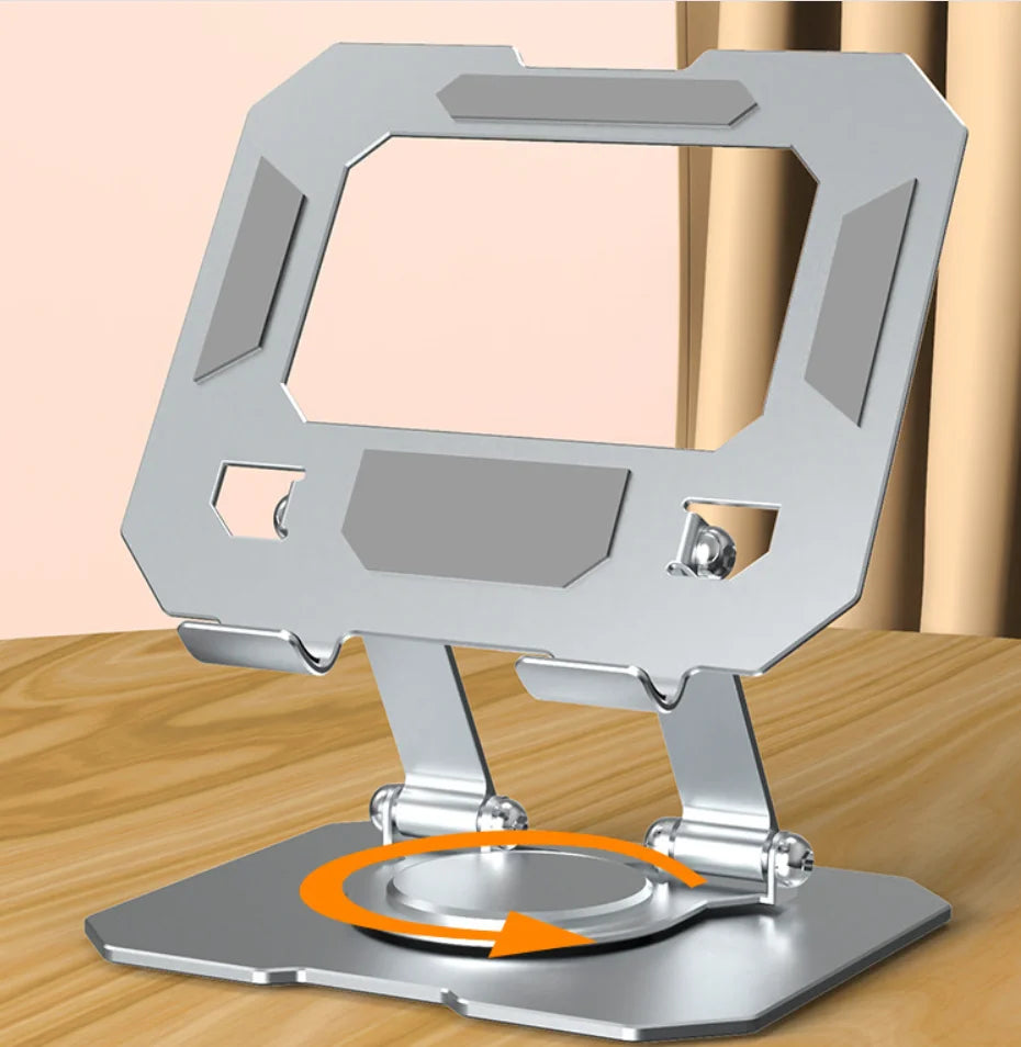 Adjustable Foldable Tablet Holder 360 Degree Rotating Desktop Stand Compatible with 4.7-12 Inch Tablets And Laptops