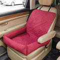 Dog Cat Pets Car Seat Cushion Outdoor Travel Hanging Bag Quilted Seat Pet Bed Car Nest Mat Comfortable Universal Car Accessories