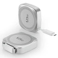 25W Wireless Charger with Retractable USB-C Cable Fast Qi2.2 Magnetic Charger for iPhone Airpods Portable Wireless Charging Pad