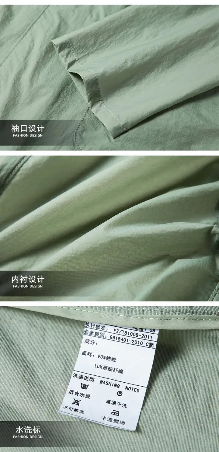 Herren-Freizeit-Polyester-Blazer-Anzugjacke mit hellgrünem Baumwollstoff mit dezentem Strukturrelief und sauber verarbeitetem Kragen