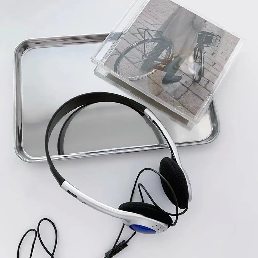 Portable Headphones Personality Retro Nostalgic Headset Black Fashion Style Headset Over Ear Earbud 3.5mm Wired Headset NEW