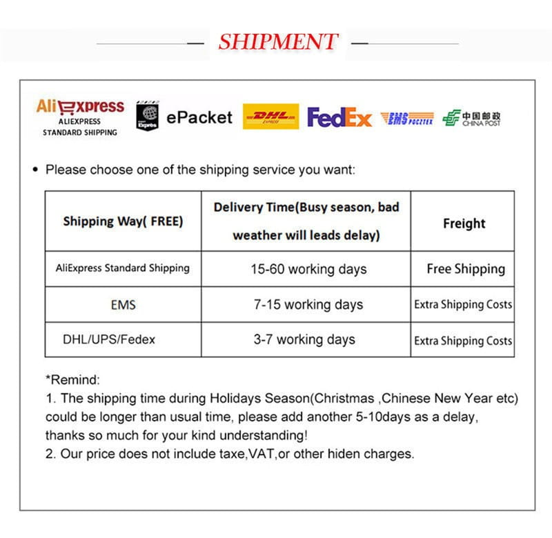 Tabla de selección del servicio de envío, que muestra tiempos de entrega y costos de flete para las opciones de envío estándar de AliExpress, EMS y DHL/UPS/FedEx, para una falda de tul floral fairycore con ribete de perlas en estilo y2k.
