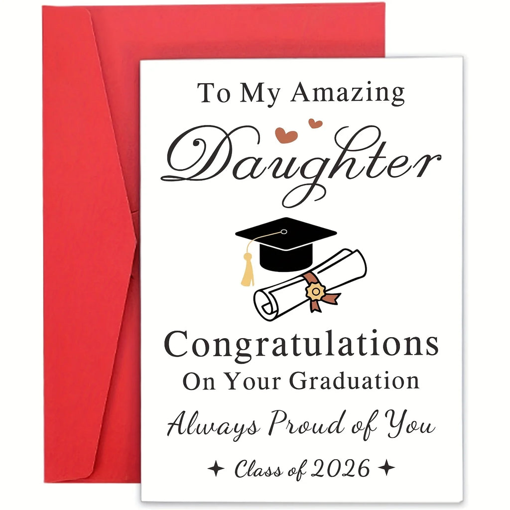 The graduation gift for 2026 is her 2026 high school and college graduation card, a gift for her daughter