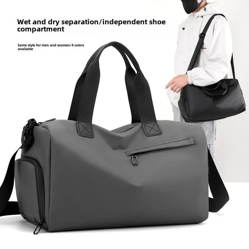 Fashion Travel Bags For Women Large Capacity Men's Sports Bag Waterproof Weekend Sac Voyage Female Messenger Bag Dry And Wet