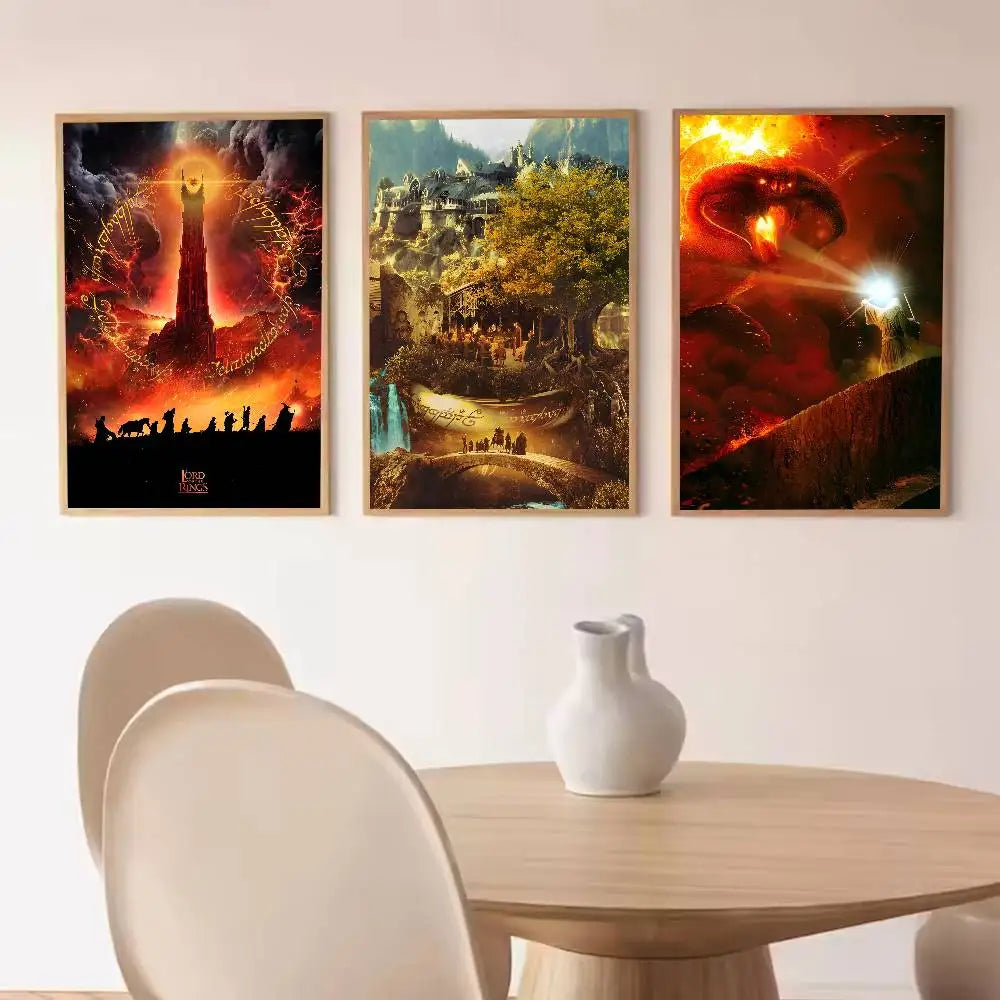 The L-Lord of the R-Rings Alternative  Poster Paper Print Home Living Room Bedroom Entrance Bar Cafe Art Painting Decoration