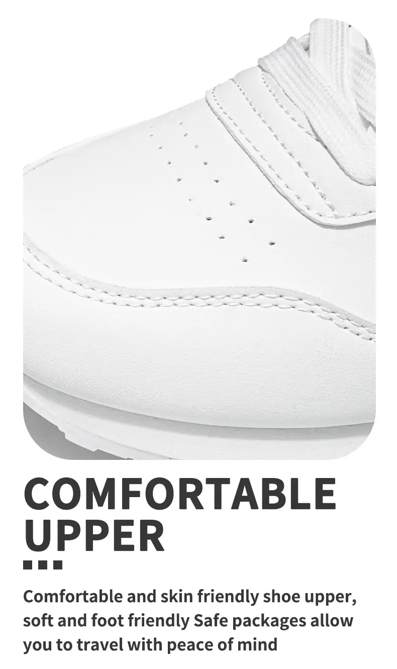 Herren-Freizeitsneaker aus weißem Leder, Sportschuhe mit perforierten Details und Klettverschlussriemen