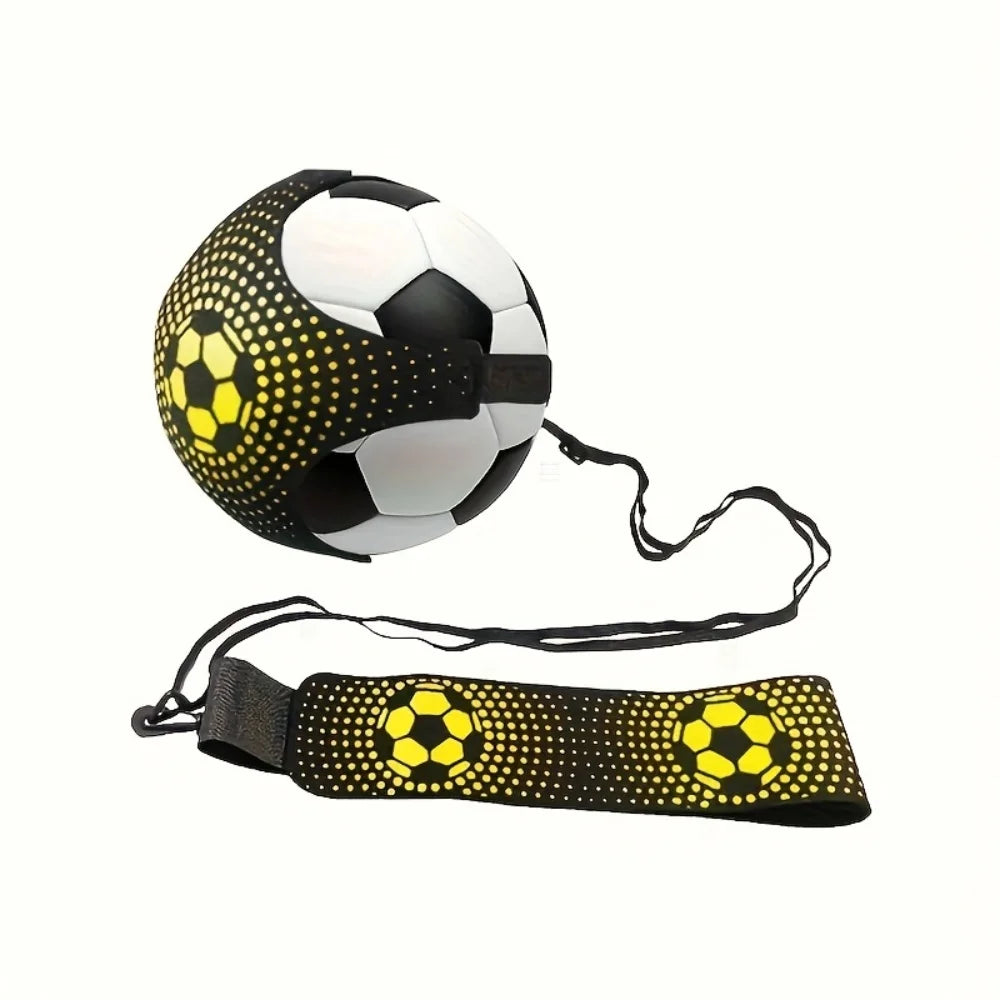 1 Set of Football Training Dribbling Straps, Rebound Practice Straps, Football Dribbling Equipment Training Tools, Suitable for Beginners