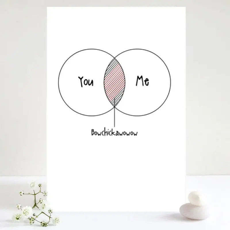 A humorous Valentine's Day card, as a unique gift for couples, suitable for Christmas, Halloween, and Thanksgiving.
