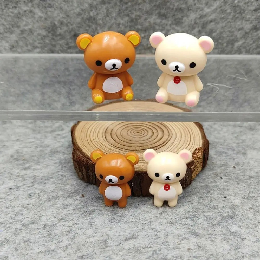 New Kawaii Style Rilakkuma Key Chain Mini DIY Pendant Decor Couple Design Cute Necklace Accessories