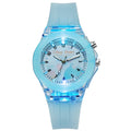 New Sport Kid Watches For Girls Boys Gift Personality Clock Easy Read Children Silicone Flash Quartz Wristwatches Reloj Infantil