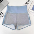 Women Summer Spliced Color Shorts High Waist Korean Sexy Girl Casual Short Pants Lady Fashion Yoga Running Outfit Basic Clothes