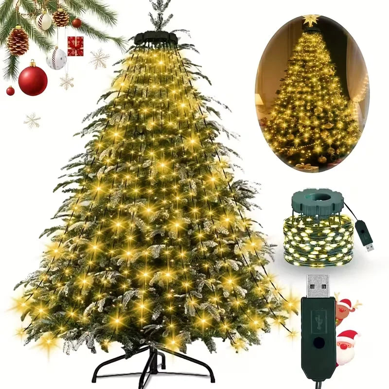 Christmas Tree Decoration light, USB powered mood light suitable for indoor and outdoor use, Christmas, and holiday decoration
