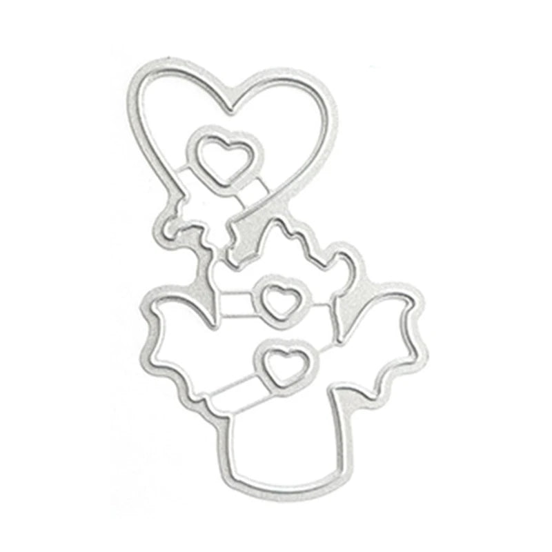 Valentine's Day New 2025 Clear Stamps for Paper Making Dragon Love Cutting Dies Set Scrapbooking Embossing Frame Card