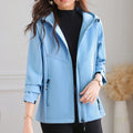 Women's waterproof fleece jacket windproof warm soft suitable for camping hiking trekking and mountain biking