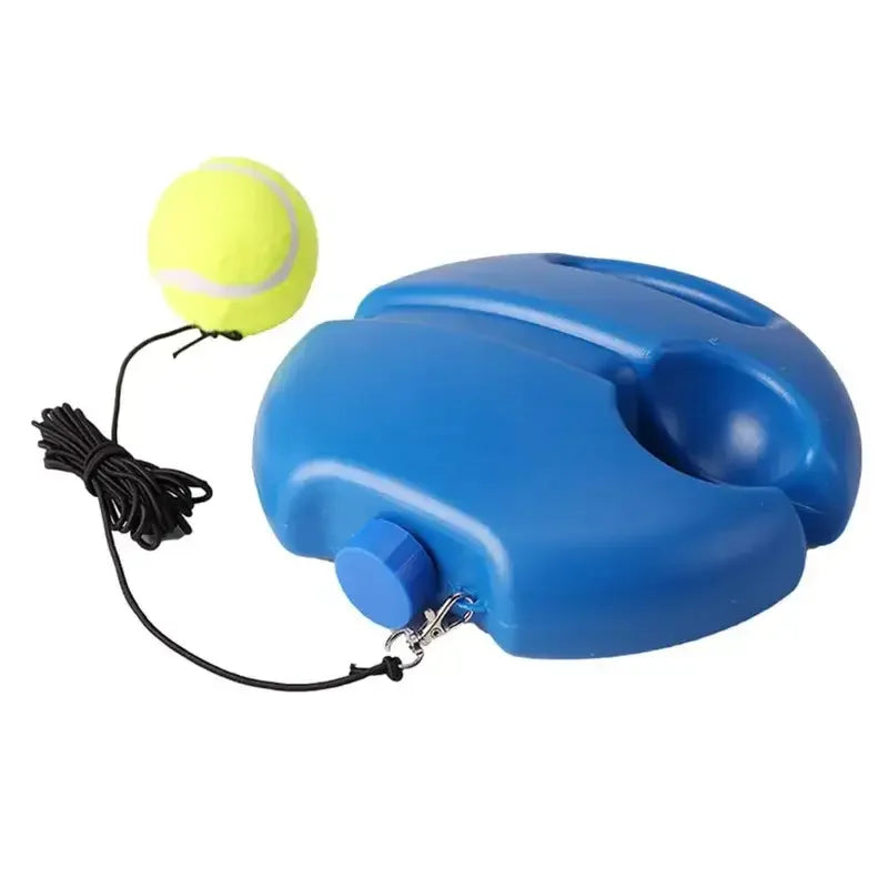 Indoor Outdoor Sports Self Training Tennis With Stable Base High Elastic Rebound Rope Durable Portable Tennis Practice Trainer