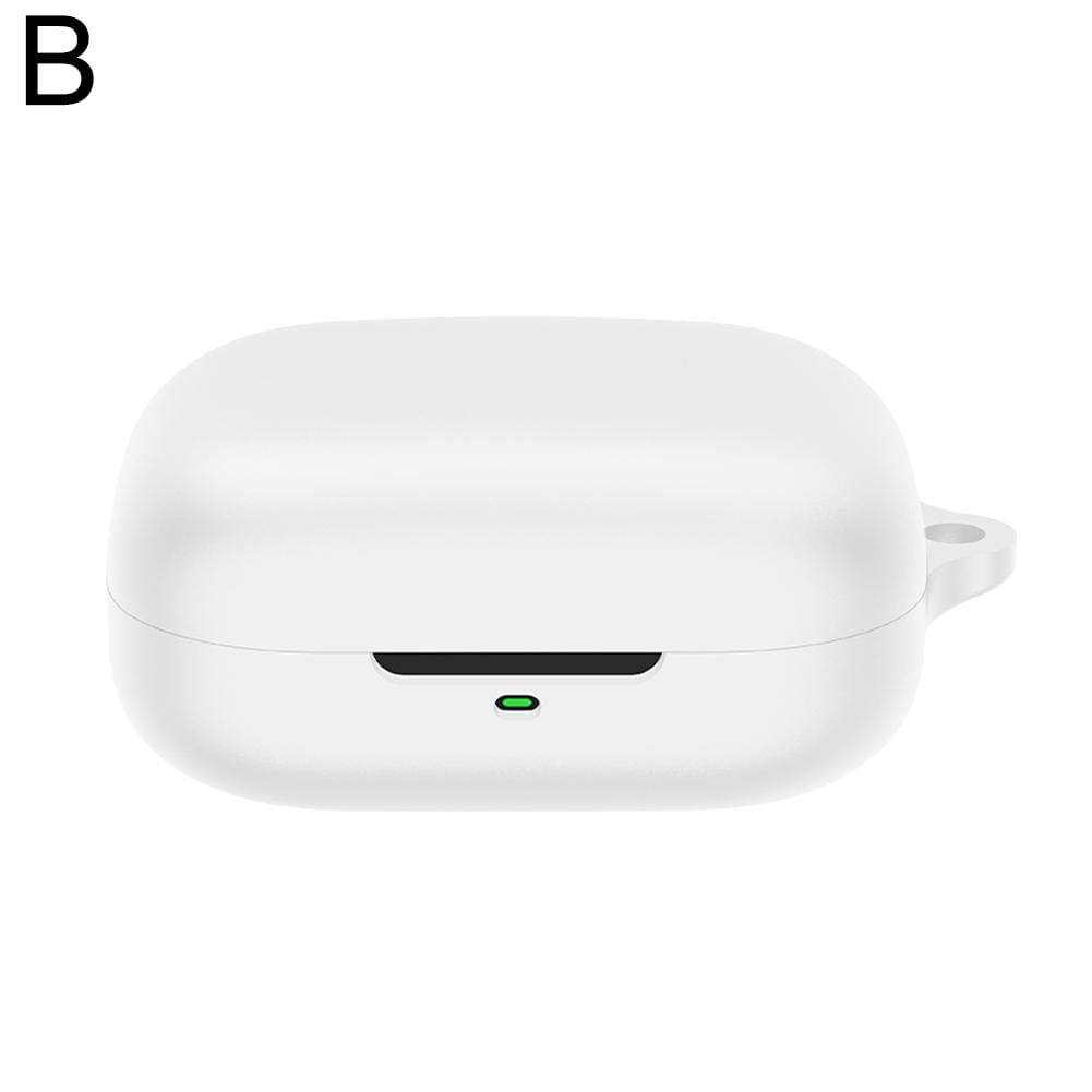 white silicone airpods pro case protective cover shown from the back side designed for durable protection.