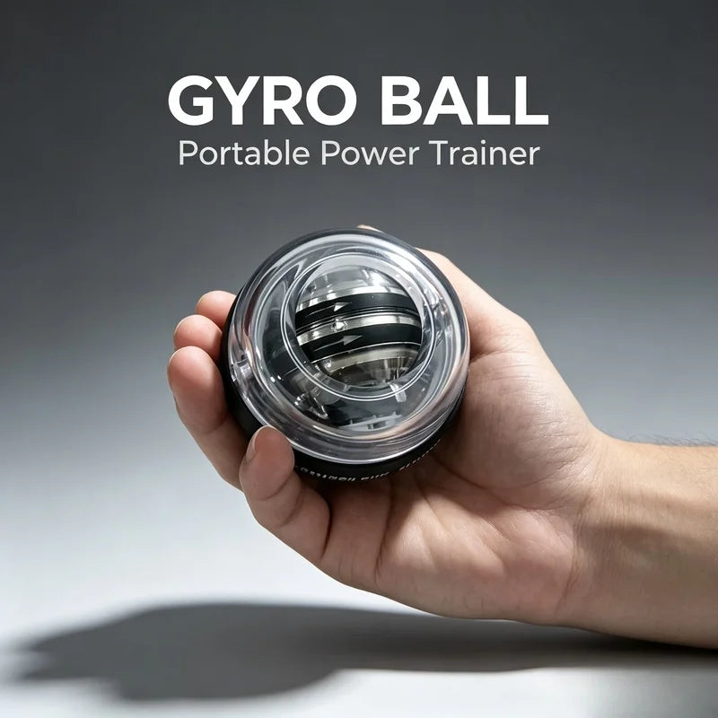 Automatic‑Start Wrist Gyro Ball, Wrist Arm Power Trainer Gyroscopic Exercise Device for Forearm Strength Home Fitness Workout
