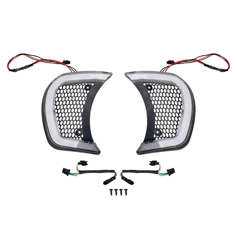 For Touring Road Glide Special CVO 2015-2024 Motorcycle Accessories Headlight Vent Accents Turn Signal Running Indicator