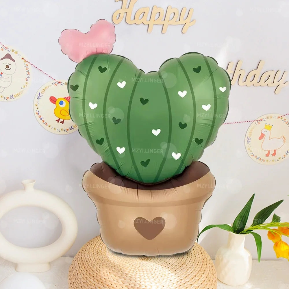 Valentine's Day Balloon Love Cactus Love Rainbow Aluminum Film Balloon Valentine's Day Wedding Birthday Balloon Decoration