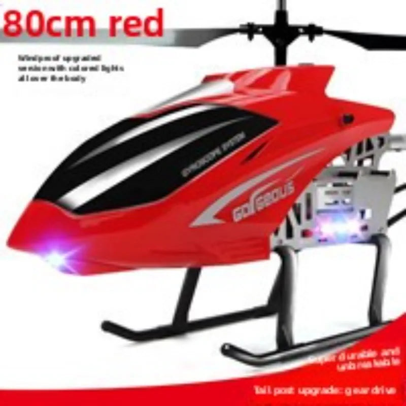 Super large high quality remote control aircraft drop resistant helicopter charging toy model drone aircraft