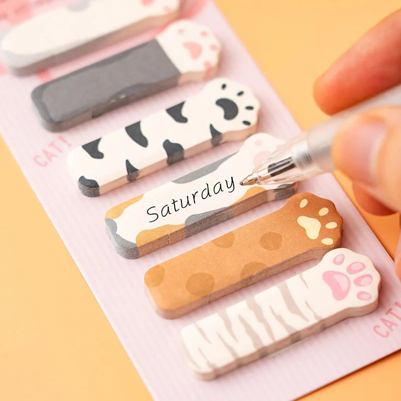 1 Set Stationery DIY Leisure Cat Series Cute Paper Memo Pad Sticker Post Sticky Notes Notepad School Office Supplies
