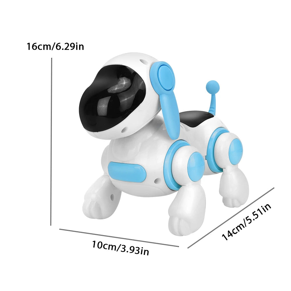 Smart Interactive Robotic Dog Simulated Walking Light Sound Music Pet's Play Toy Educational Crawling Singing and Interactive