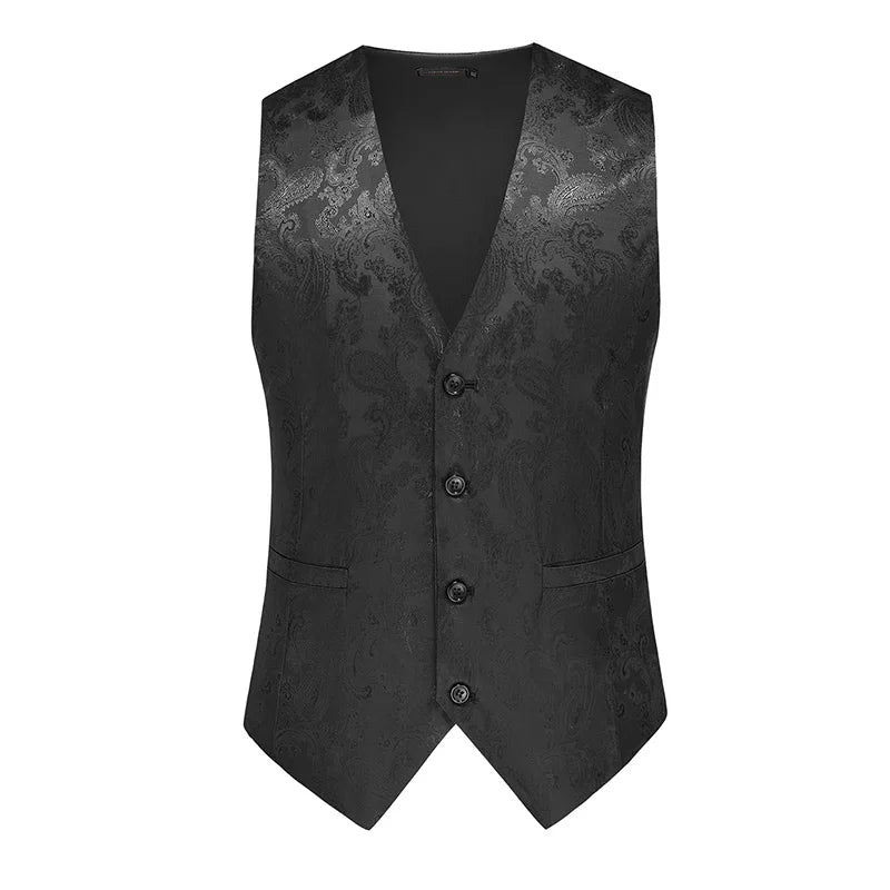 Men's Suit Vests: Solid-Color and Printed Vests for Weddings and Proms—Men's Evening Wear