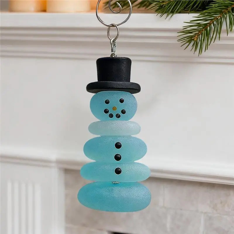 -November Christmas Coastal Ornaments Christmas Tree Decor Sea Snow Man Christmas Ornament Set For Tree