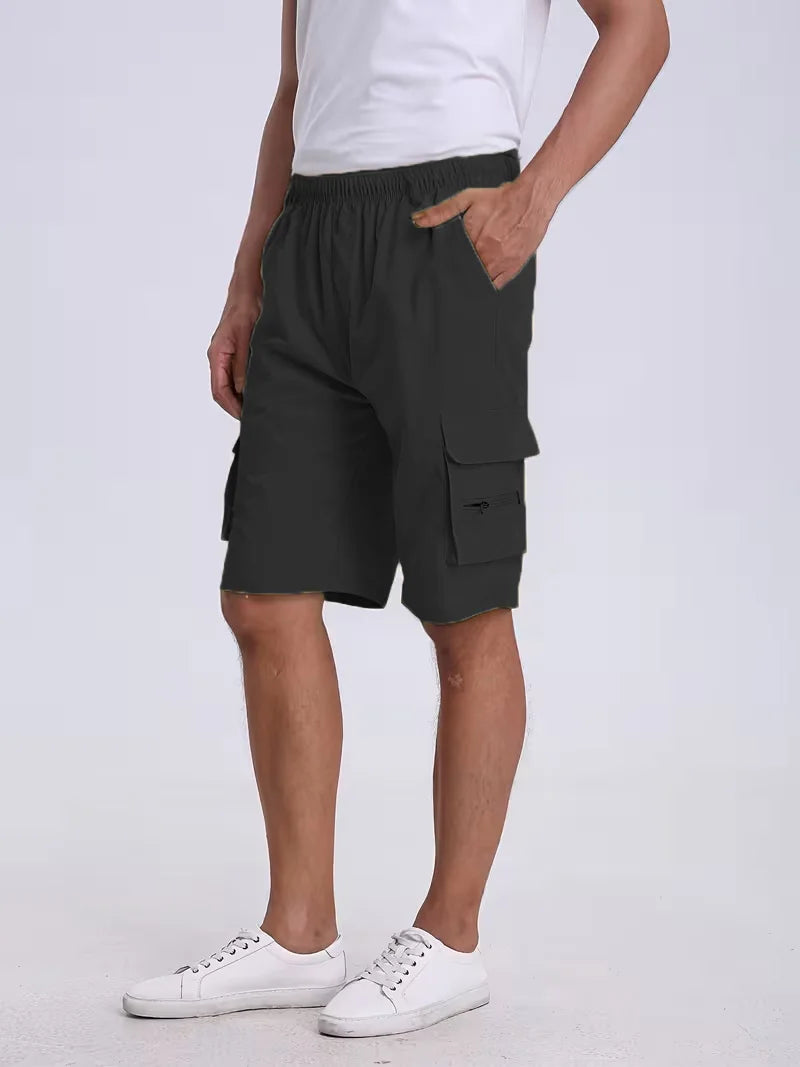 Men's Work Pants Casual Large-Pocket Sports Pants Mountain Breathable Shorts Multi-Pocket Shorts