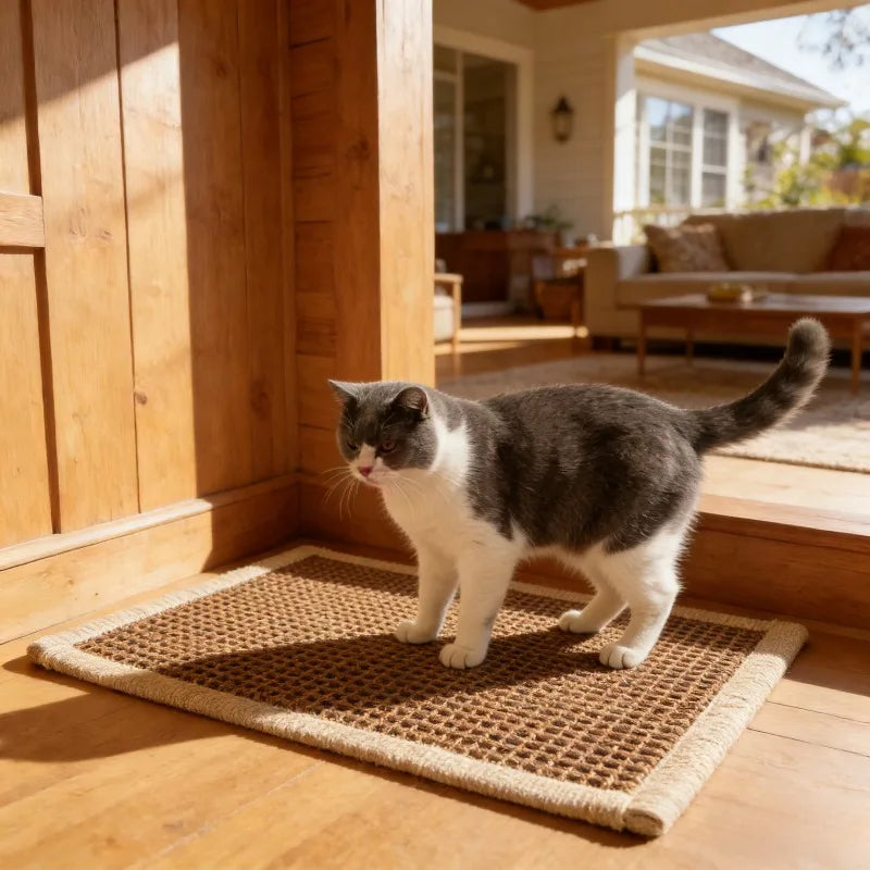 Durable Sisal Cat Scratch Pad Anti Slip Scratching Board for Indoor Cats Furniture Protection Pet Mat