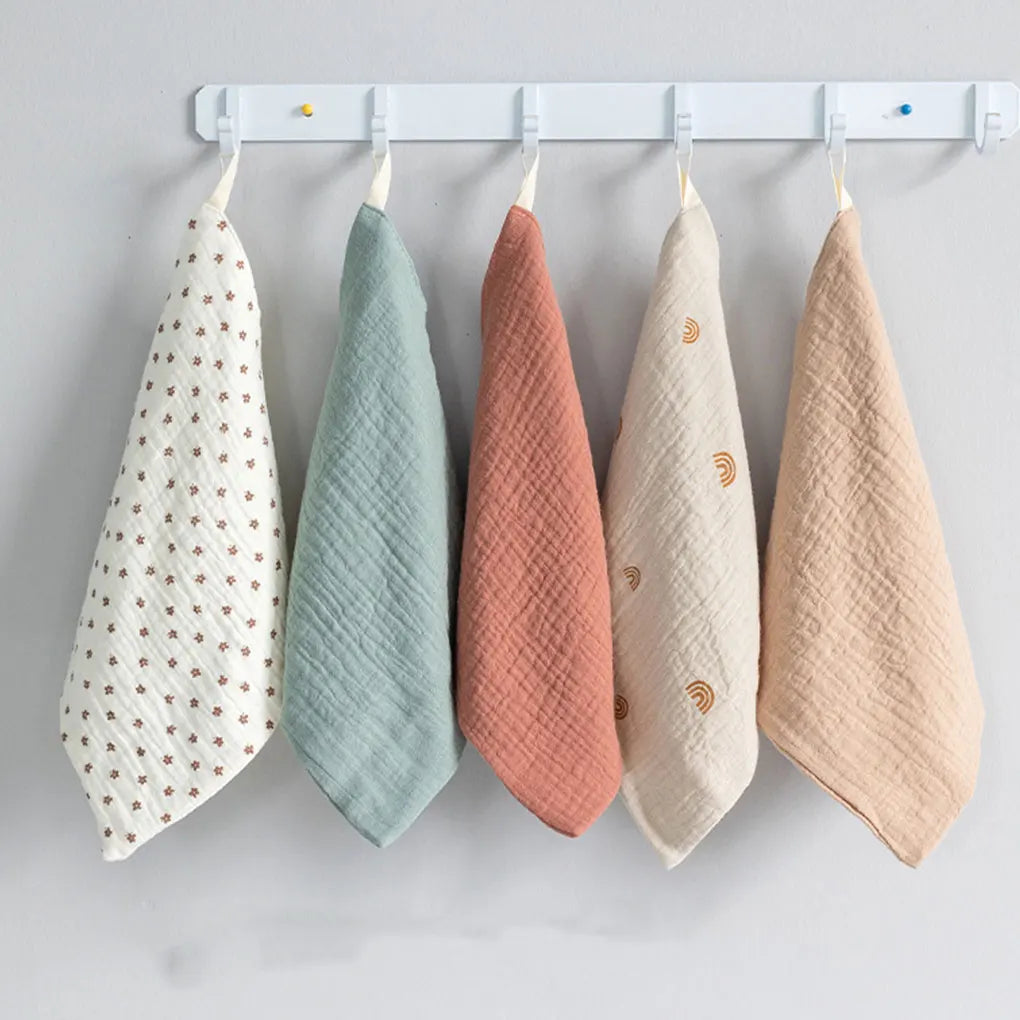 Cozy Baby Bath Towel Cotton And Linen For Healthy Skin Skin Friendly And Soft 4-layer Gauze Towel Bib Face Towel Handkerchief