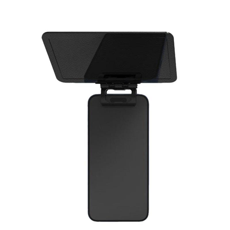 black smartphone stand with sleek minimalist design and foldable screen protector attachment for phone sun visor anti-glare universal mobile shade