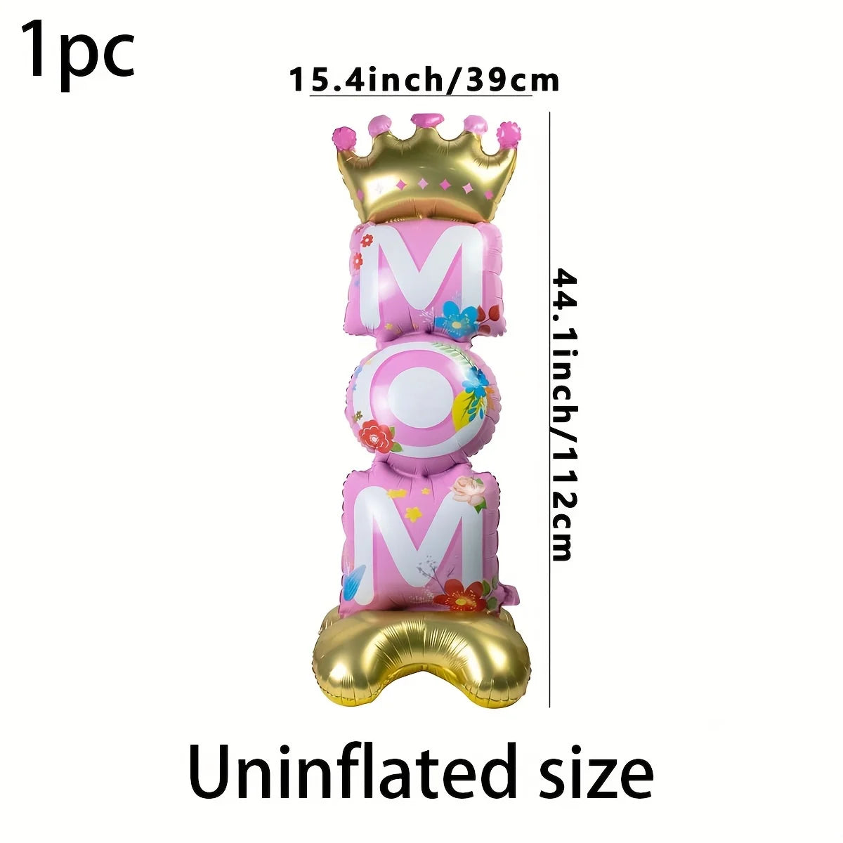 Mother Day Balloon Mom Standing Aluminum Balloon Happy Mother Day Foil Balloons Pink Great Mom Day Birthday Party Decoration