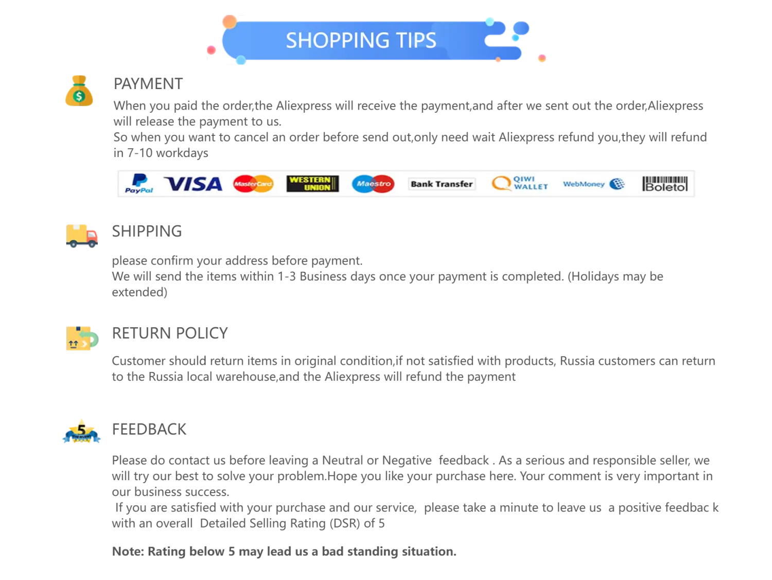 a white rectangular banner displaying various payment logos including paypal visa and mastercard for a men cotton casual long sleeve military cargo shirt