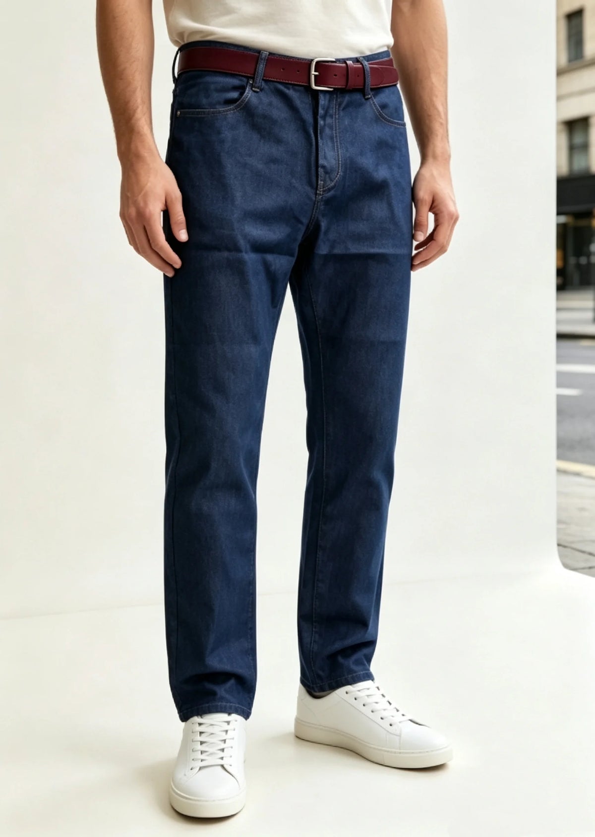 Men's Denim Pants Man Business Jeans for Man Straight Man Jeans Blue Black Jeans for Man Large Size Jeans for Man Male