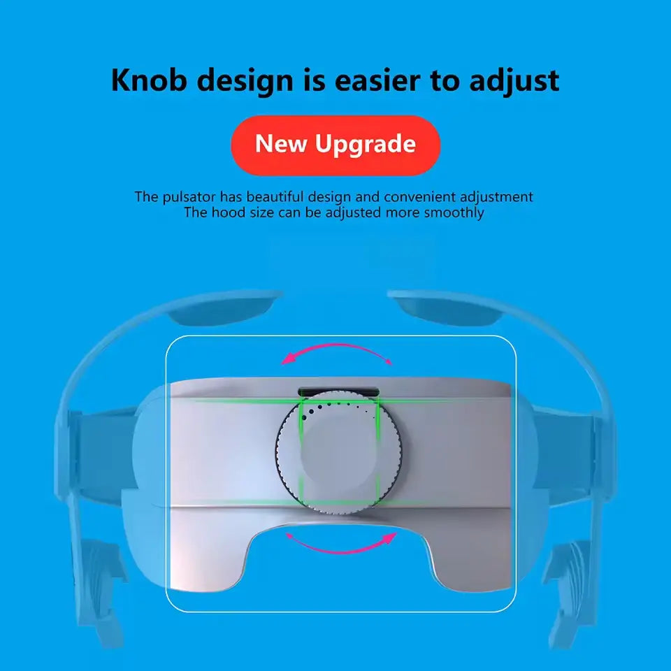 Bouton en plastique blanc, avec un design circulaire texturé, pour un réglage facile sur le capot d’une sangle de casque de réalité virtuelle Meta Quest 3