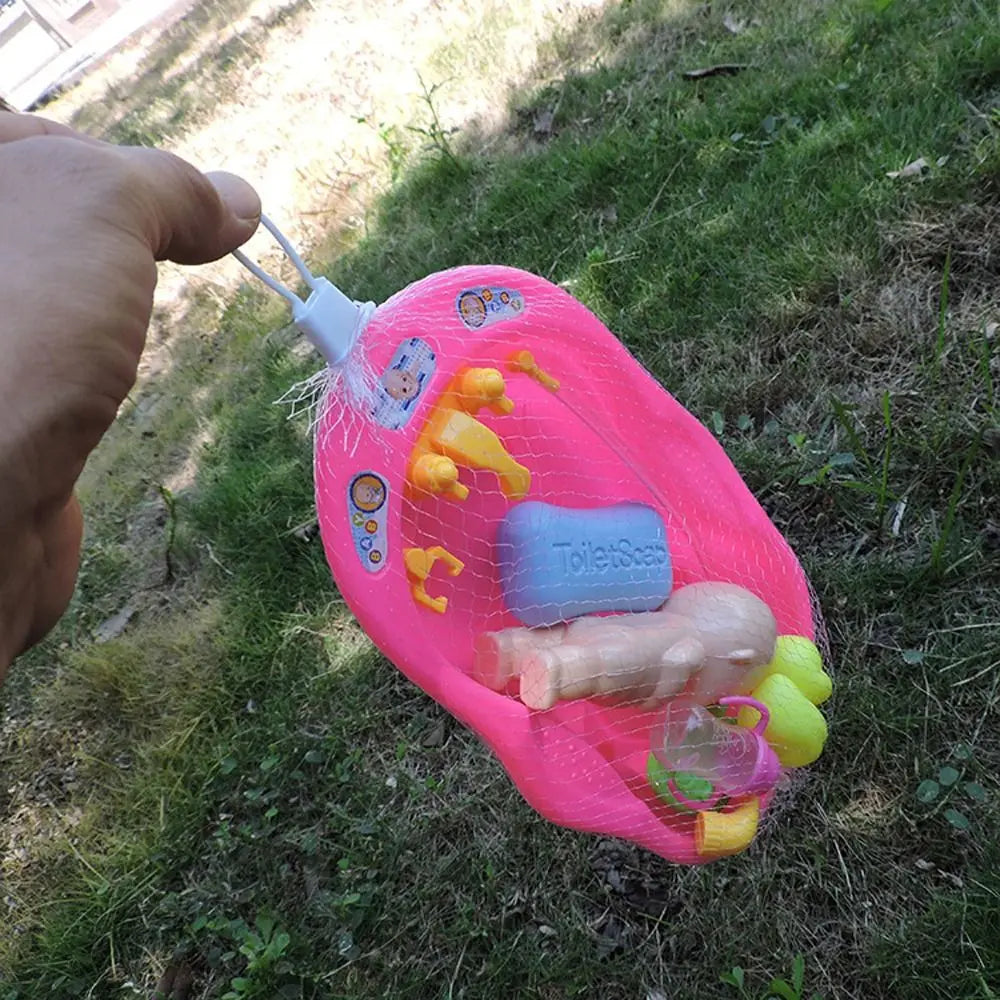Bathing Realistic Baby Bath Soap Duck Bottle Little Newborn Bath Set with Bathtub Water Floating Shower Children's Day