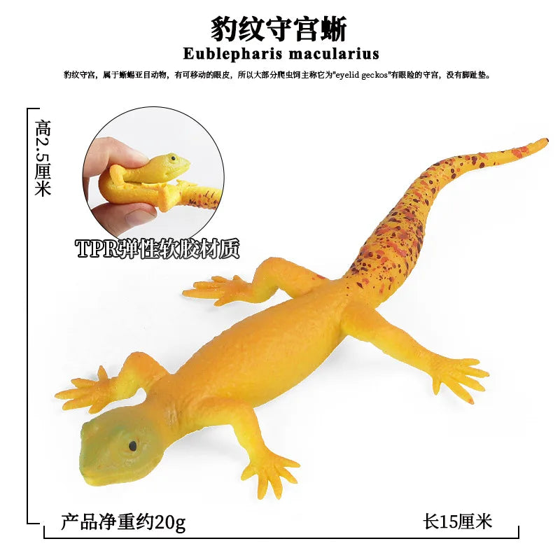 Simulated Wildlife Animal Model Soft Rubber Elephant Tiger Lion Cow Sheep Polar Bear Gorilla Hippo Children's Decompression Toys