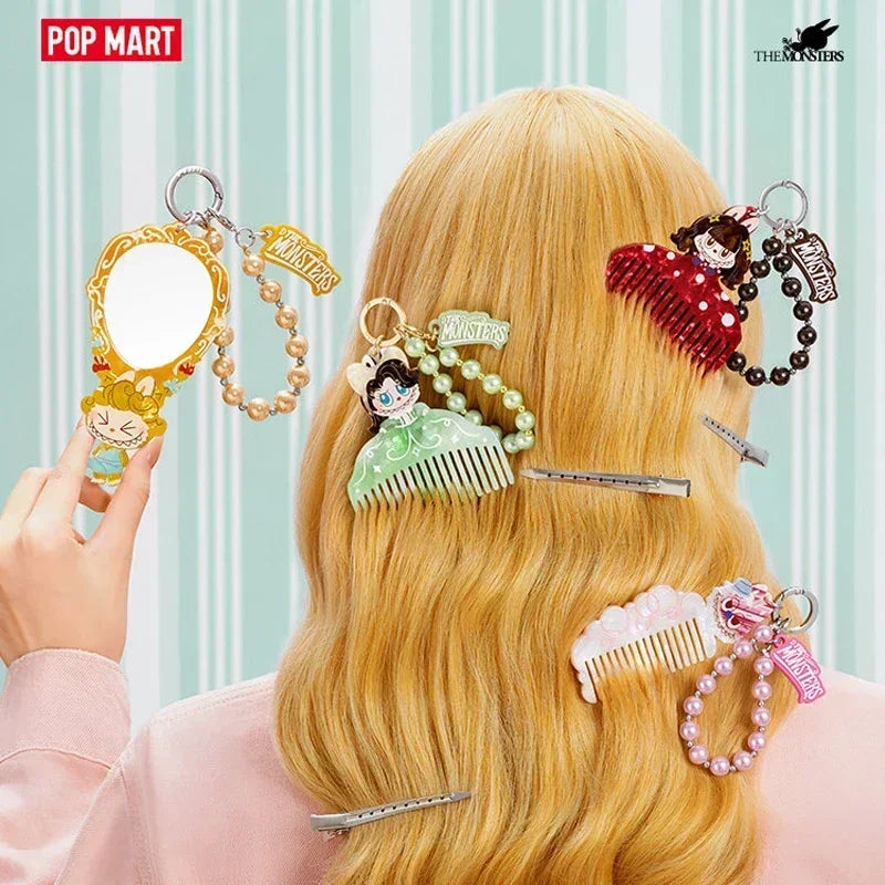 POP MART LABUBU THE MONSTERS Hair Salon Series Pendant Blind Box Guess Bag Original Toys Doll Action Anime Ornaments Collection