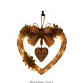 Heart Accent Plaque with Natural Finish for Entry Display 3XUF